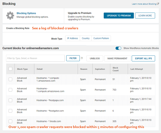 Wordfence-firewall-blocking