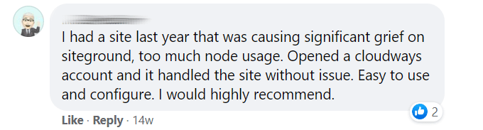 Cloudways vs siteground cpu usage