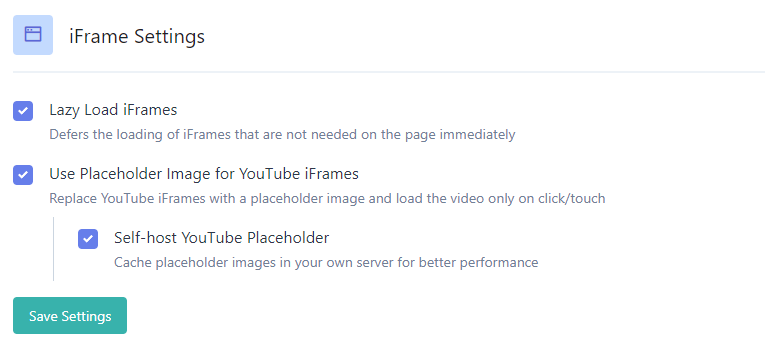 Flyingpress iframe settings