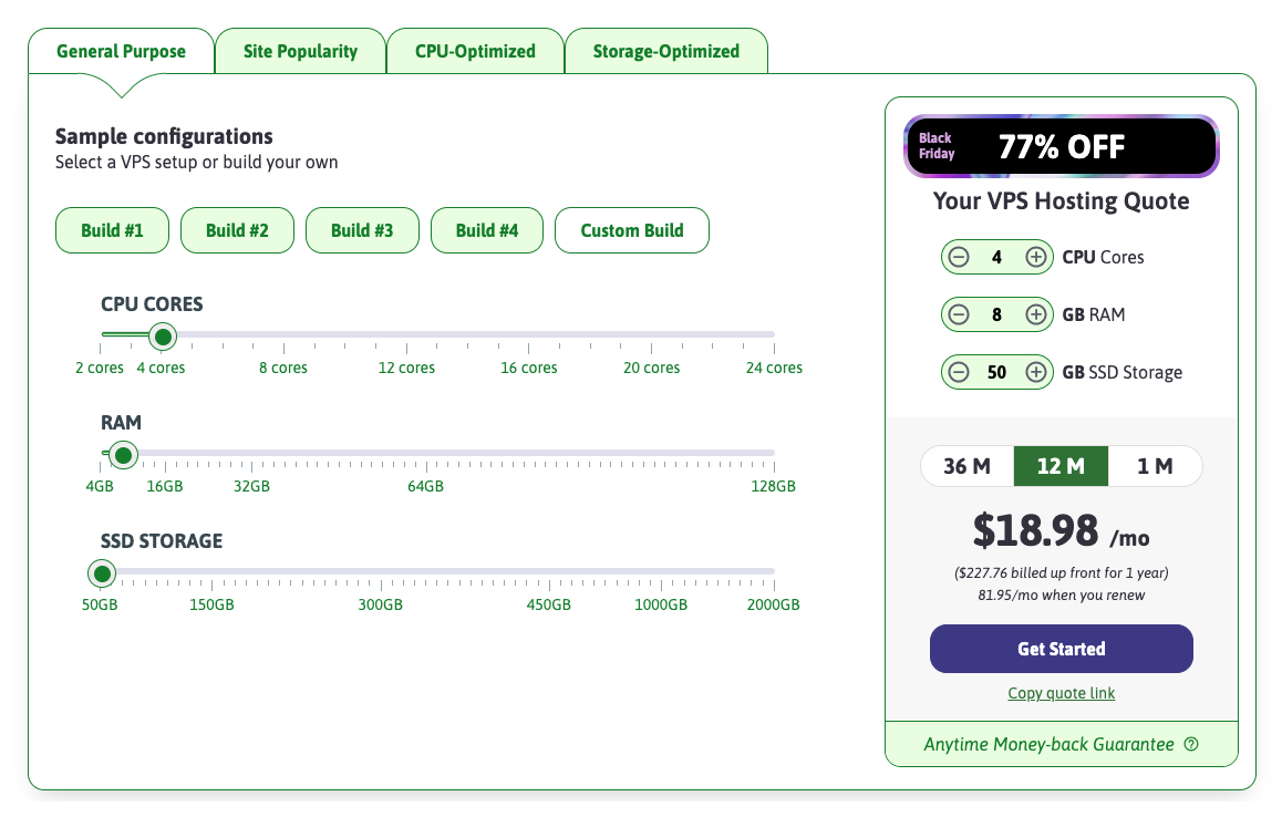 Scalahosting black friday build own vps