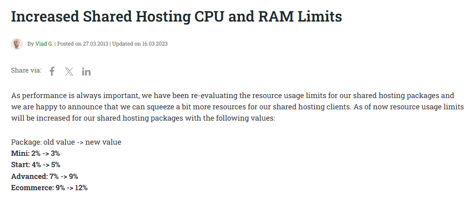 Scalahosting shared cpu limits