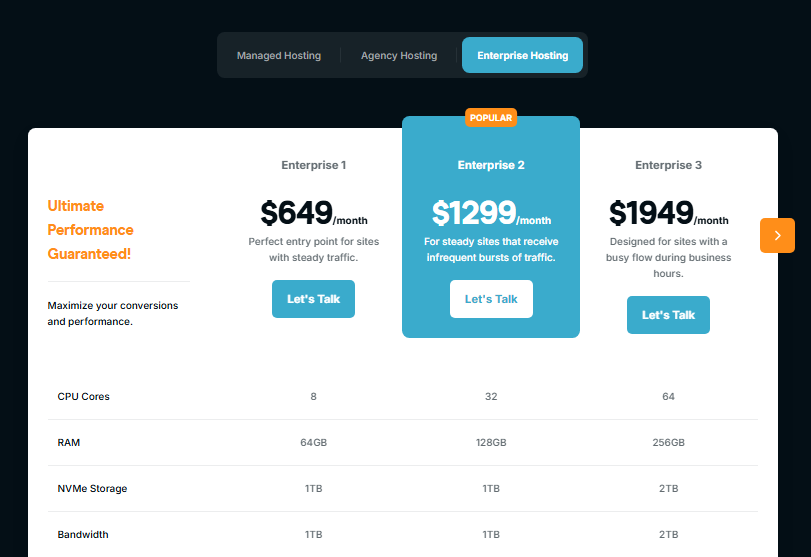 Rocket. Net enterprise hosting