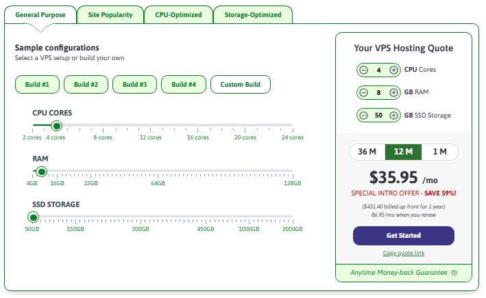 Scalahosting 4 cpu core 8gb ram server